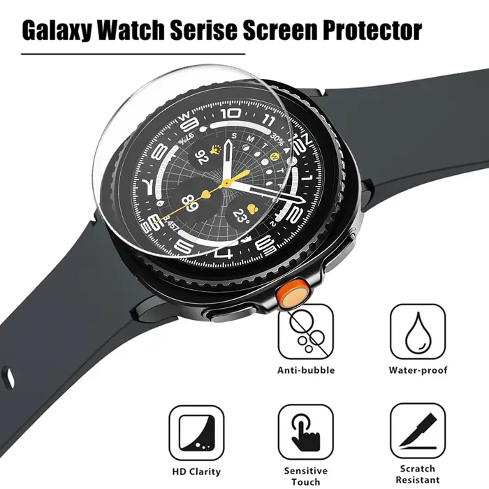 Verre trempé 9H pour Samsung Galaxy Watch 4 5 6 7 8 40/44mm Classic 42/46mm Watch7 Watch8 44 40mm