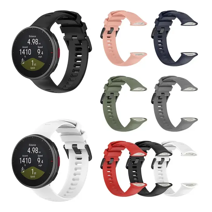Bracelet en silicone pour montre connectée sportive Polar Vantage V2