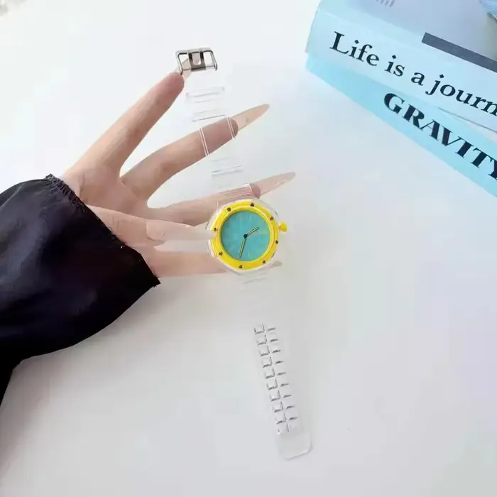 Bracelet de montre transparent pour Swatch X AP Royal Pop