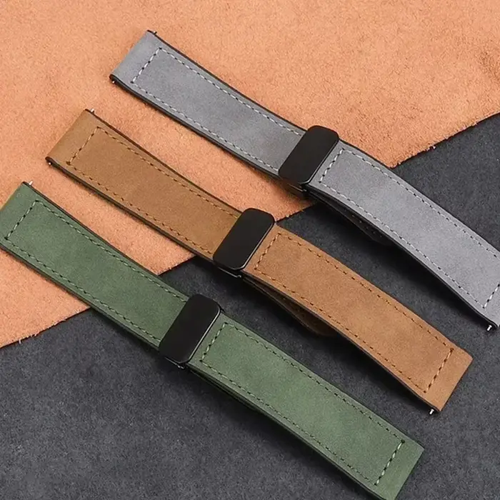 Bracelet en Silicone et cuir magnétique