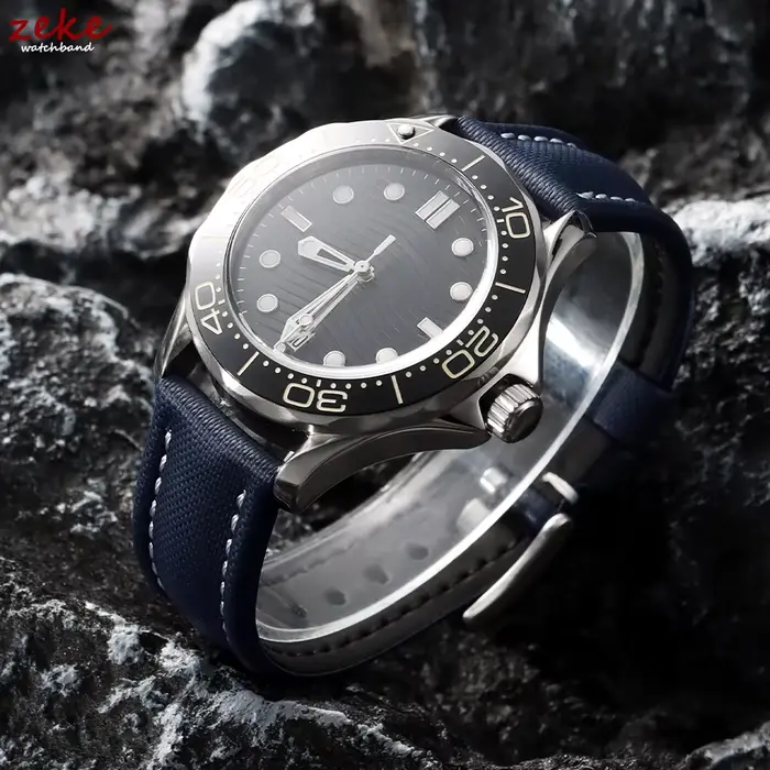 Bracelet de montre en tissu voile pour toile de Nylon Blancpain 18mm 19mm 20mm 21mm 22mm