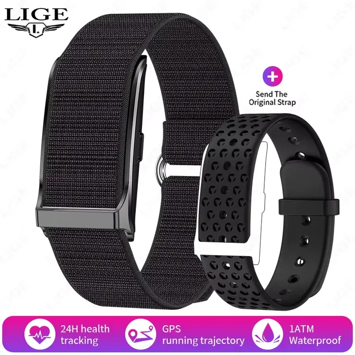 Nouveau Sport Fitness Tracker Bracelet intelligent fréquence cardiaque tensiomètre podomètre rappel 