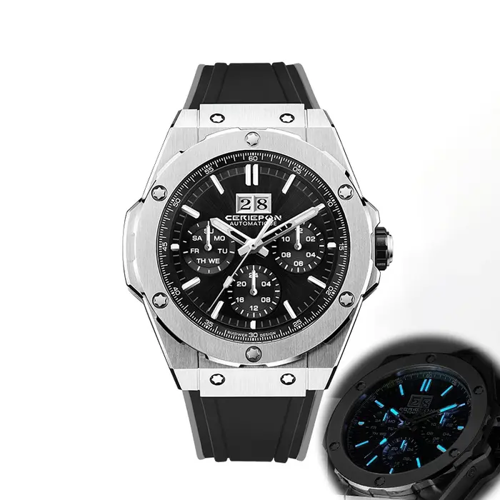 Montre mécanique multifonctionnelle pour hommes
