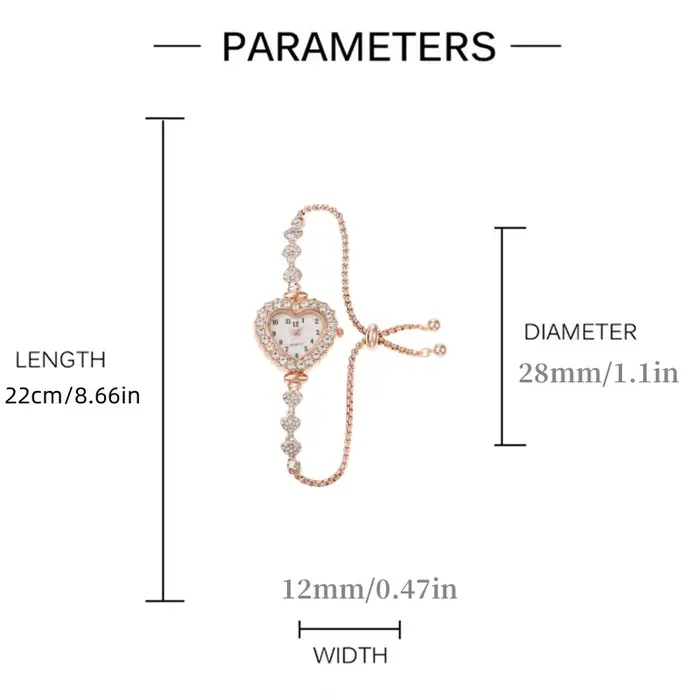 Montre femme coeur strass avec cadran étincelant et bracelet en alliage doré - Montre-bracelet à quartz compacte pour une élégance quotidienne