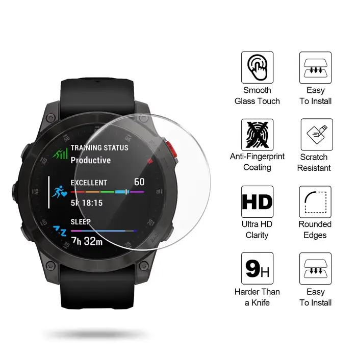 Protecteur d'écran pour montre intelligente Garmin Epix Gen 2/Epix Pro Gen 2