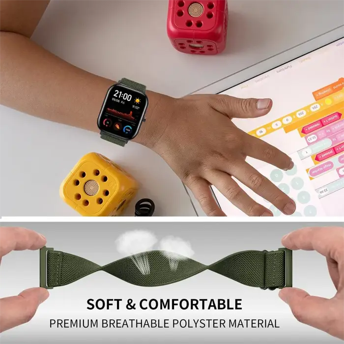 Bracelet de montre élastique en Nylon