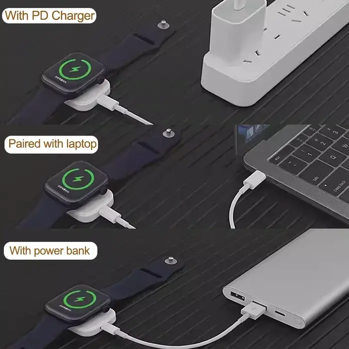 Chargeur rapide sans fil pour montre magnétique Portable