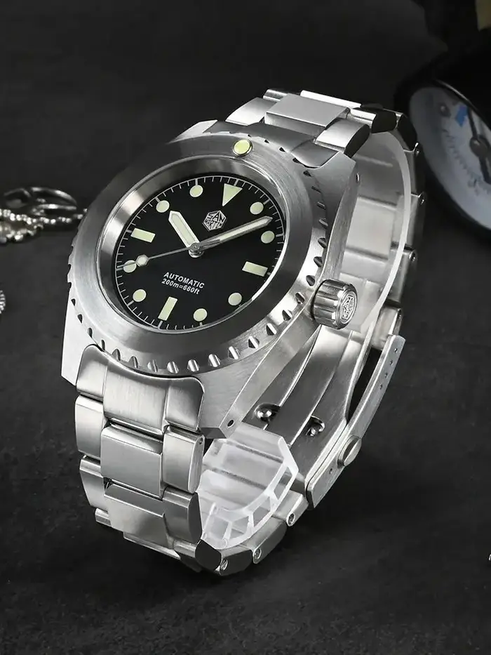 San Martin-Montre de Plongée Rétro pour Homme