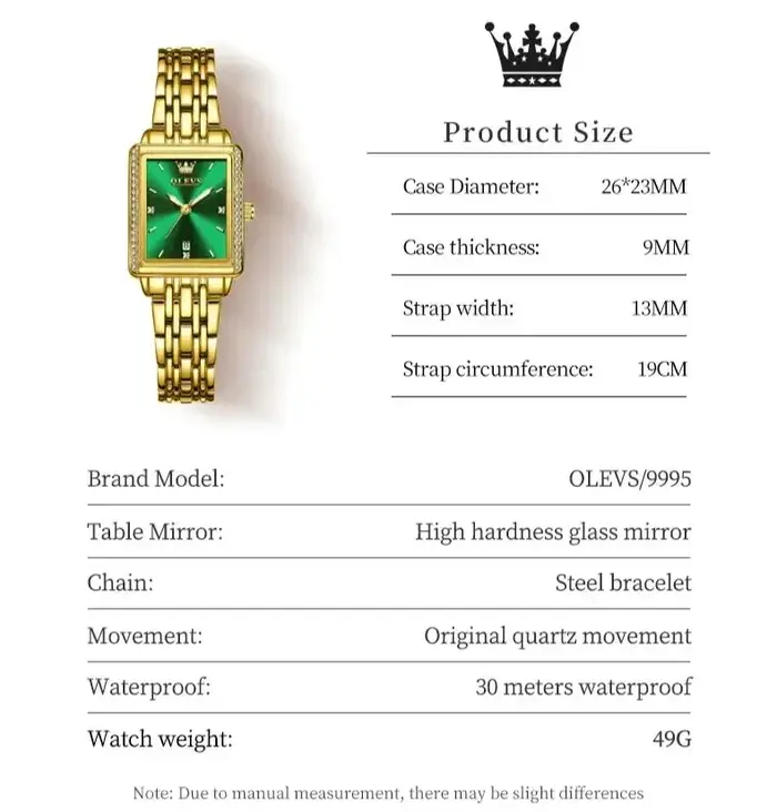 OLEVS 9995 montre pour femmes de luxe étanche lumineux élégant Quartz dames