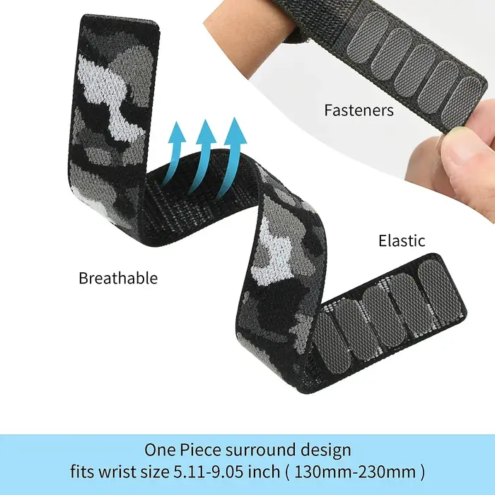Bracelet à boucle en nylon pour montre Garmin